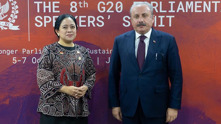 TBMM Başkanı Şentop, Endonezya Temsilciler Meclisi Başkanı ve Azerbaycan Milli Meclis Başkanı ile görüştü