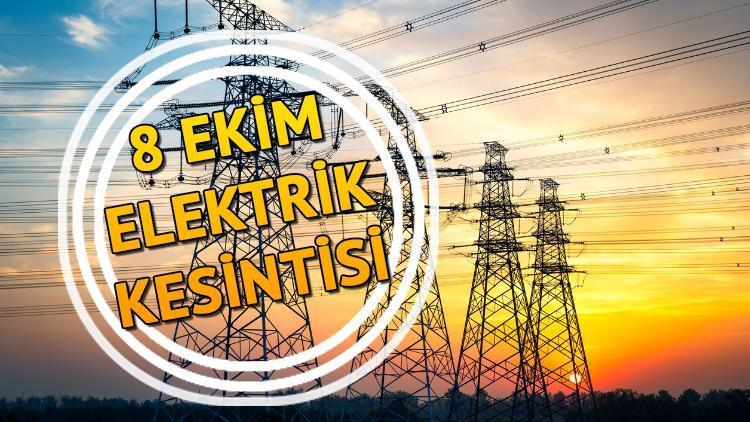 Elektrikler ne zaman gelecek 8 Ekim Cumartesi İstanbul elektrik kesintisi olan ilçeler