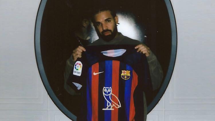 El Clasico’ya Drake damgası Ünlü rapçinin logosu, Barcelona formasında