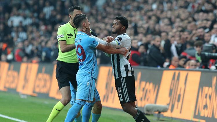 Beşiktaş-Trabzonspor maçında gergin anlar Enis Bardhi, Rosier ve Uğurcan Çakır...