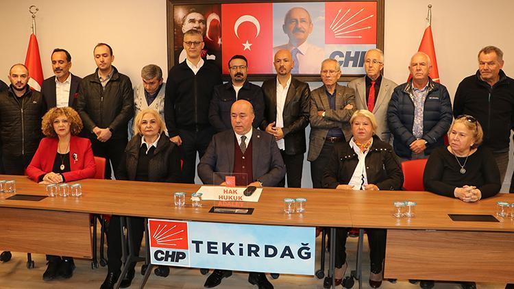 Tekirdağ’da CHPde 19 istifa sonrası il yönetimi düştü