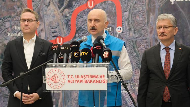 Karaismailoğlu: Çam ve Sakura metrosunda sona geldi