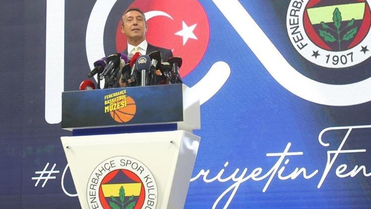 Fenerbahçe Basketbol Müzesi açıldı Ali Koçtan Aziz Yıldırım ve Obradovice teşekkür