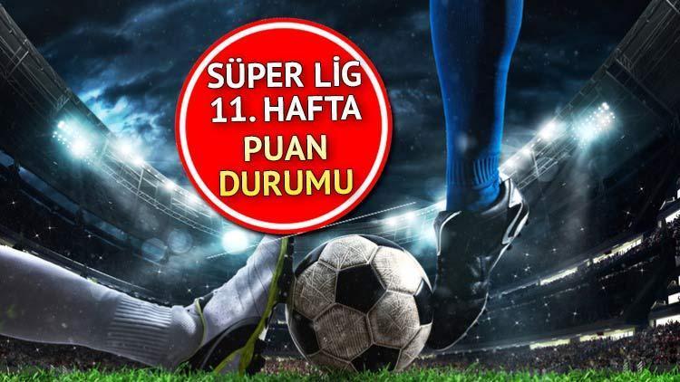Süper Lig güncel puan durumu nasıl İşte 2022-2023 Spor Toto Süper Lig 11. hafta puan tablosu ve maç sonuçları