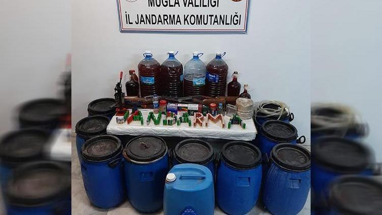 Muğla’da 700 litre el yapımı alkol ele geçirildi