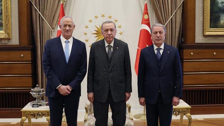 Cumhurbaşkanı Erdoğan, İsrail Savunma Bakanı Gantz ile görüştü