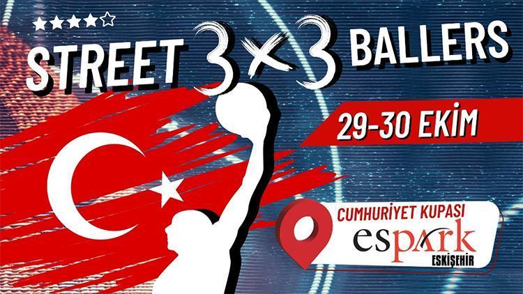 Eskişehirde 3x3 sokak basketbolu turnuvası heyecanı