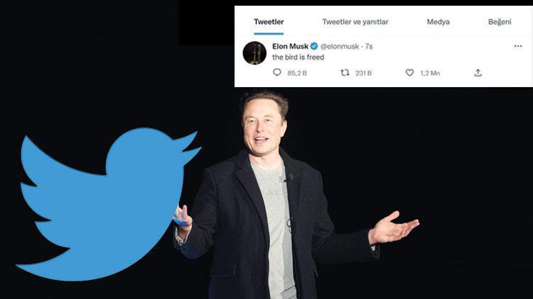 ‘Kuş özgürleşti’ diye tweet paylaştı Twitter artık Musk’ın