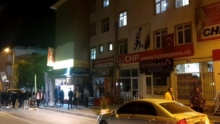 CHP Çerkeş İlçe Başkanlığına saldıran şüpheli tutuklandı