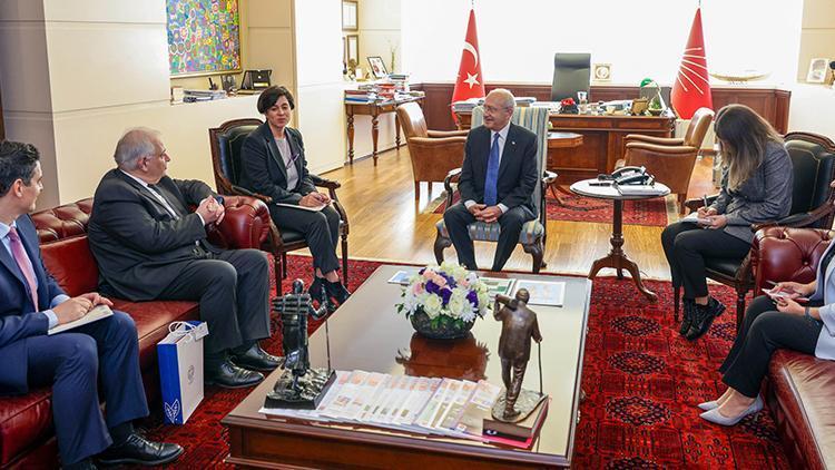 Kılıçdaroğlu, Yunanistanın Ankara Büyükelçisi ile görüştü