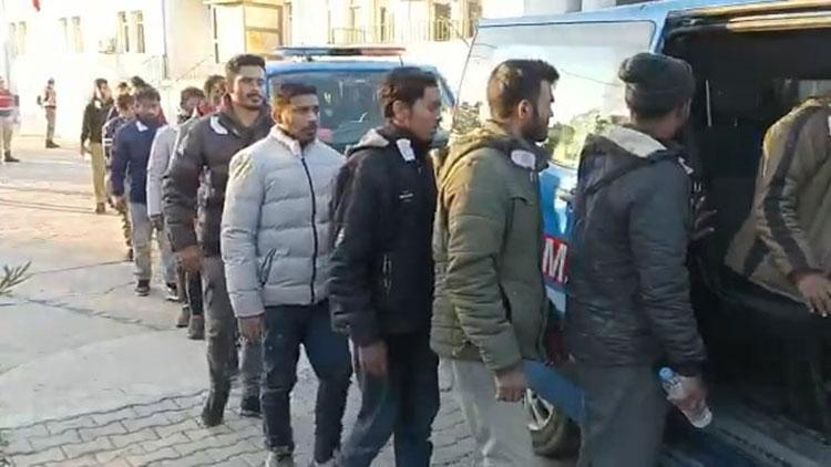 Şanlıurfa’da kamyonette 24 kaçak göçmen yakalandı