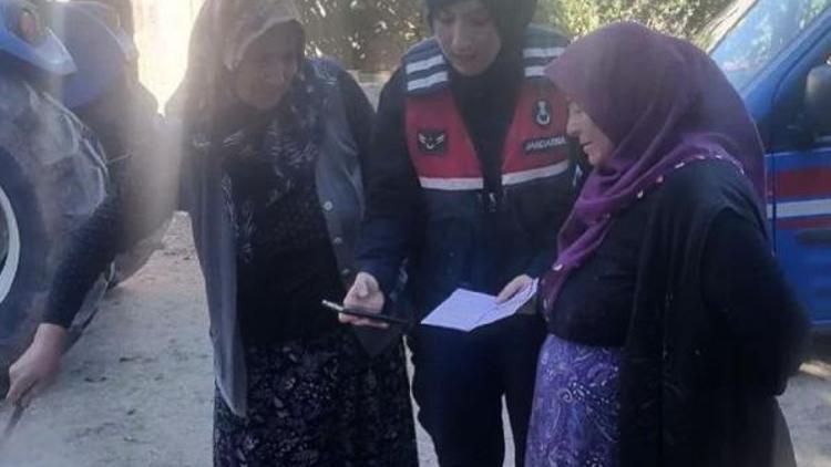 Jandarma, köy kadınlarına KADESi tanıttı