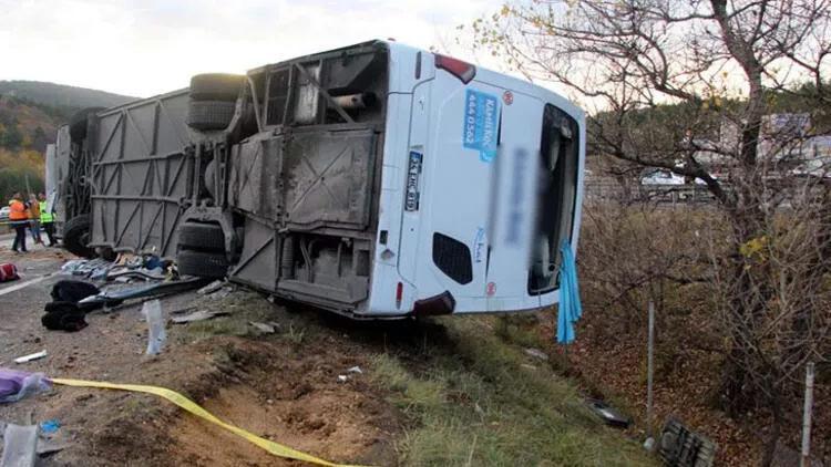 Boluda üç kişinin hayatını kaybettiği kazada otobüs şoförü tutuklandı