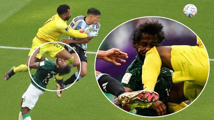 Arjantin - Suudi Arabistan maçında korkutan çarpışma Mohammed Al-Owais gözyaşlarına boğuldu