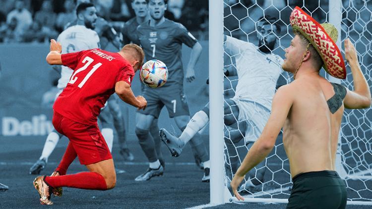 Andreas Cornelius, Dünya Kupasındaki Danimarka - Tunus maçında saç baş yoldurdu Tepkiler çığ gibi büyüdü: Şaka gibi...