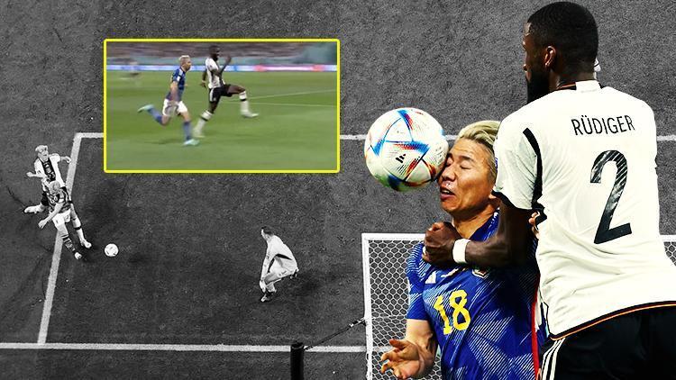 Dünya Kupasında Almanya - Japonya maçına damga vuran anlar Rüdiger dalga geçti, Takuma Asano pişman etti... Gol sevinci Beşiktaşa transfer mesajı mı