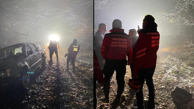 Yılın ilk kar yağışını izlemek için çıktıkları yaylada mahsur kalan aile kurtarıldı