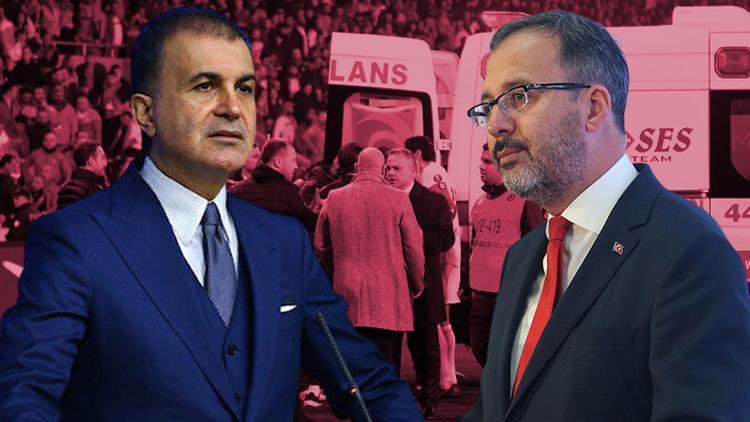 AK Parti Sözcüsü Ömer Çelik ve Bakan Kasapoğlu, Göztepe - Altay maçında yaşanan olayları kınadı