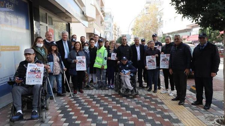 Engellere farkındalık için yürüdüler