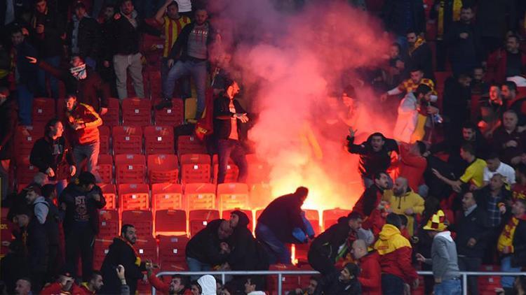 Göztepe tribününe işaret fişeği fırlatan şüphelinin ifadesi ortaya çıktı