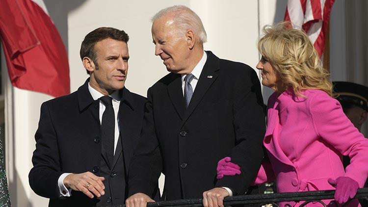 Biden ve Macron Beyaz Saray’da bir araya geldi