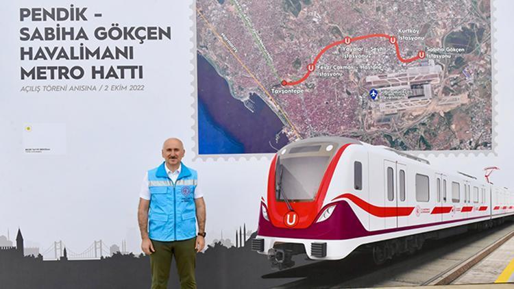 Pendik-Sabiha Gökçen Metro Hattında 1,4 milyon yolcu seyahat etti