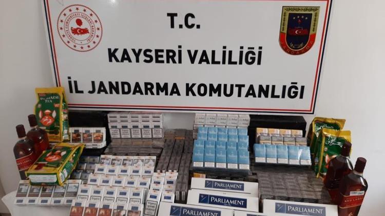 Kayseri’de 725 paket kaçak sigara ele geçirildi