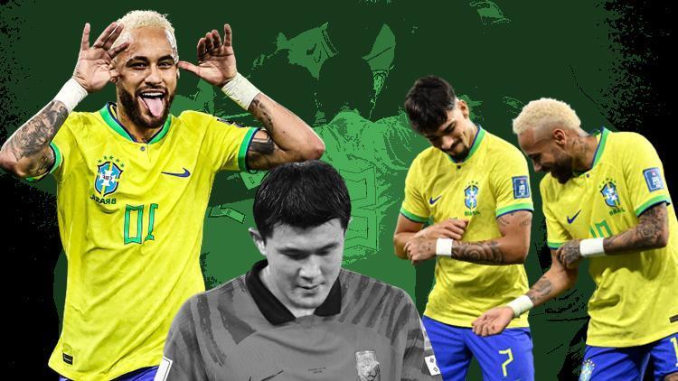Brezilya - Güney Kore maçında birçok ilk yaşandı Neymar, Pele ve Ronaldodan sonra üçüncü oyuncu oldu