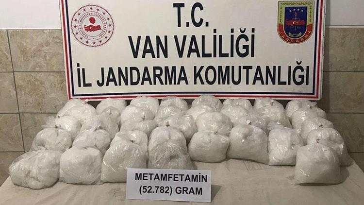 Vanda 52 kilo 782 gram metamfetamin ele geçirildi