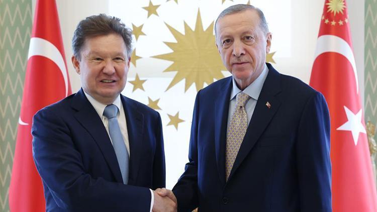 Cumhurbaşkanı Erdoğan Gazprom Başkanı Millerı kabul etti