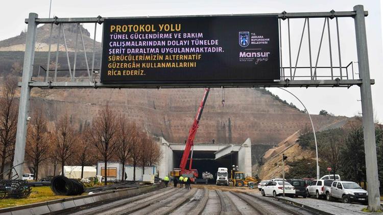Kuzey Ankara tüneli bir haftaya açılıyor