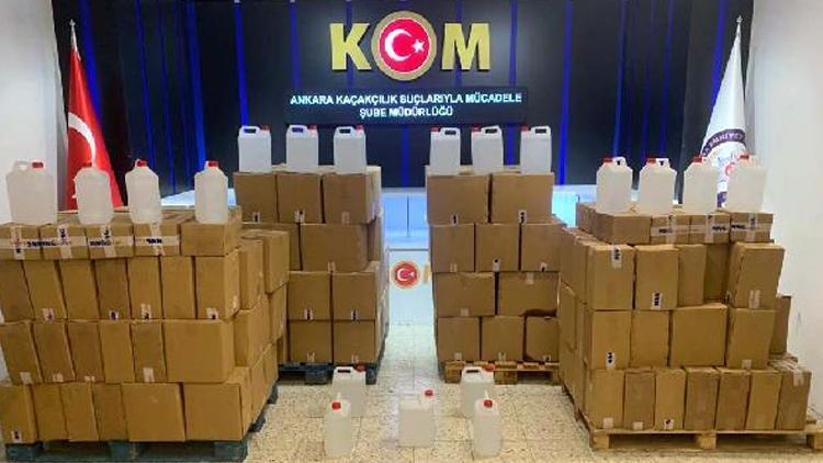 Ankarada sahte içki operasyonu: 7 gözaltı