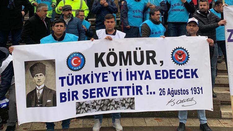 Maden ve enerji işçileri zeytin yasası için Ankarada bir araya geldi
