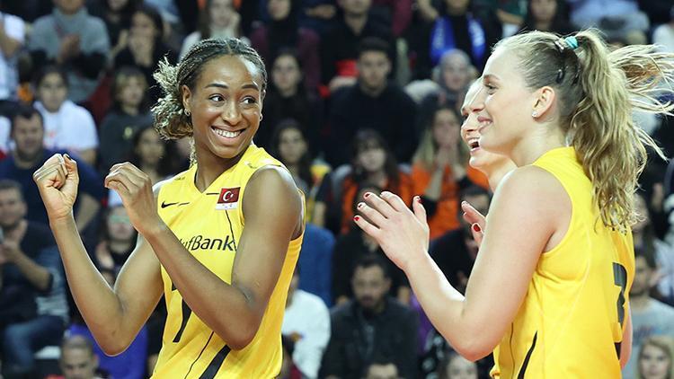 VakıfBank, Kuanysh Clubı 3 sette devirdi