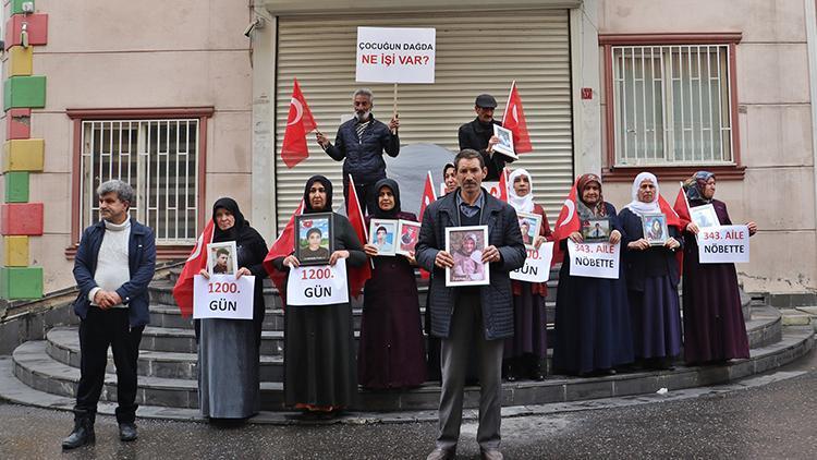 Diyarbakırdaki evlat nöbetinde aile sayısı 343e çıktı