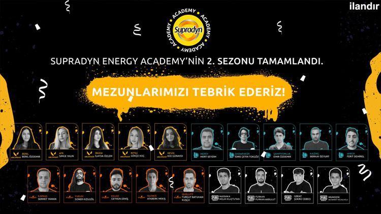 “Supradyn Energy Gaming Academy” 2. sezon eğitimleri tamamlandı
