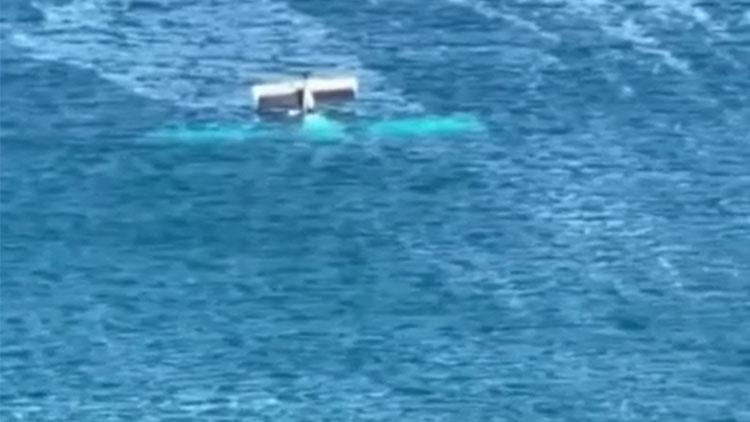 Girit açıklarında küçük uçak denize düştü: 1 ölü