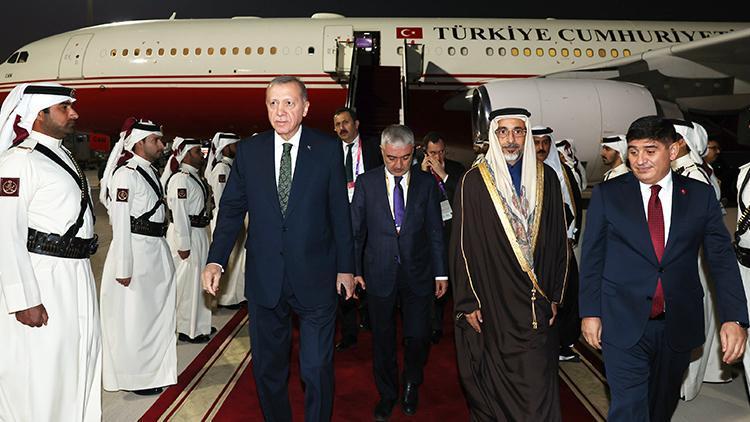 Cumhurbaşkanı Erdoğan, Dünya Kupası Kapanış Töreni için Katara gitti