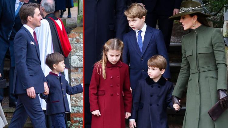 Prensesin üvey çocuğu da oradaydı: Haşarı Louis kadar dikkat çekti