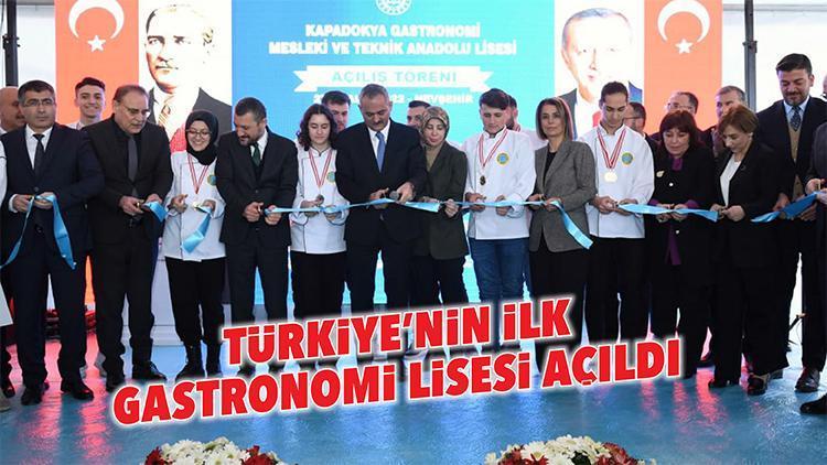 Türkiye’nin ilk gastronomi lisesi açıldı