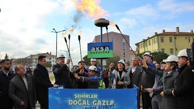 Gelibolu’da doğal gaz yakma töreni düzenlendi