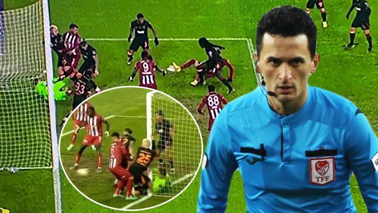 Sivasspor-Galatasaray maçında çok konuşulan karar Hakem golü iptal etti, VAR sonrası tepki...