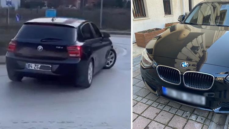 Beykozda plakasını kapatıp drift atan sürücüye 22 bin lira para cezası