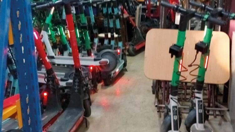 Kadıköy’de 242 scooter toplandı