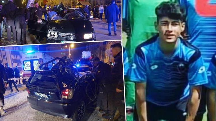 Kayseride feci kaza 17 yaşındaki futbolcu kazada hayatını kaybetti