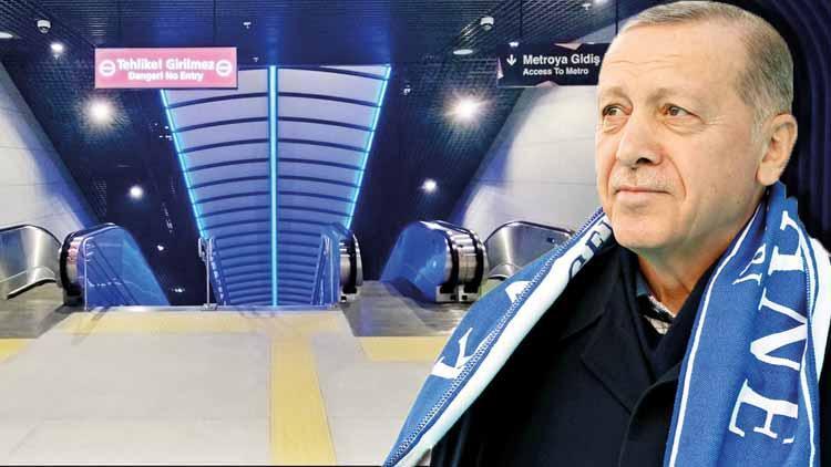 Erdoğan: 1 ay ücretsiz metroyla hızlı tren konforunda havalimanı