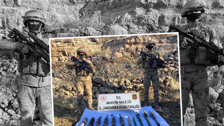 Terör örgütü PKKya ait ağır silah mühimmatı ele geçirildi