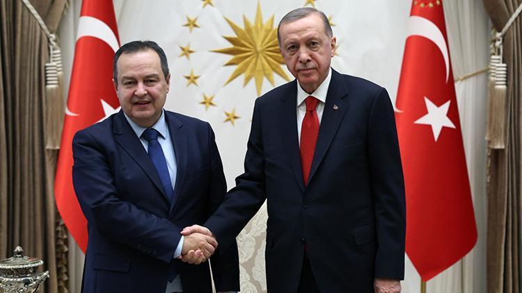Cumhurbaşkanı Erdoğan, Sırbistan Dışişleri Bakanı Dacici kabul etti