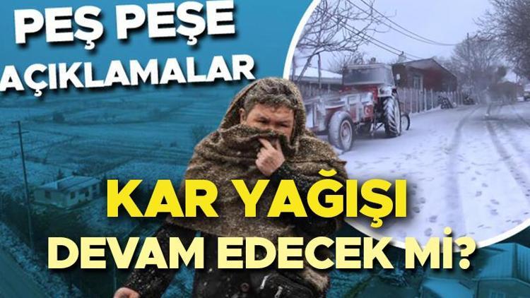 KAR VE YAĞMUR UYARISI Bugün (2 Şubat) hava nasıl olacak Son dakika hava durumu tahminlerini Meteoroloji yayınladı