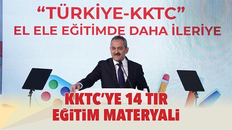 KKTC’ye 14 TIR eğitim materyali